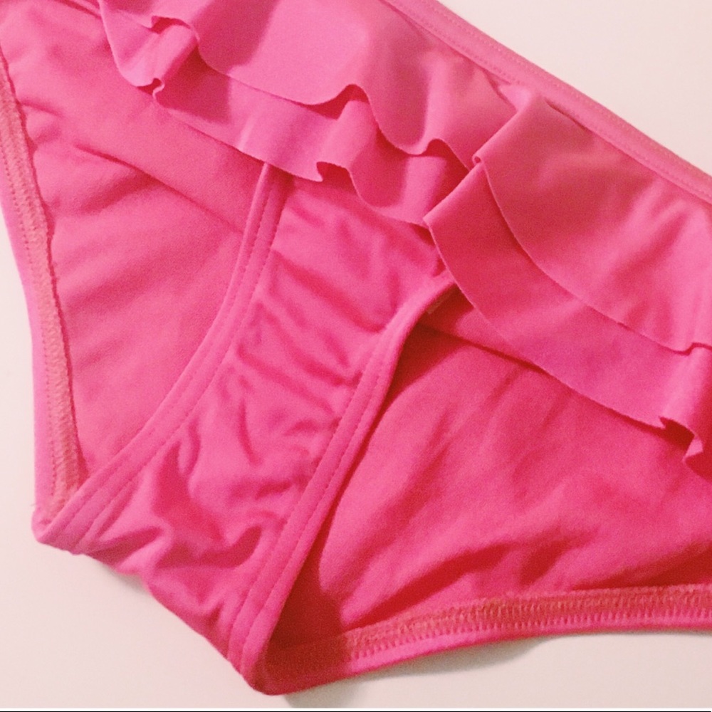 ASOS Pink Skirted Ruffle Bikini Bottom - Picture 6 of 7